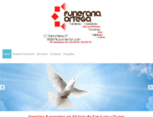 Tablet Screenshot of funerariatanatorioortega.com